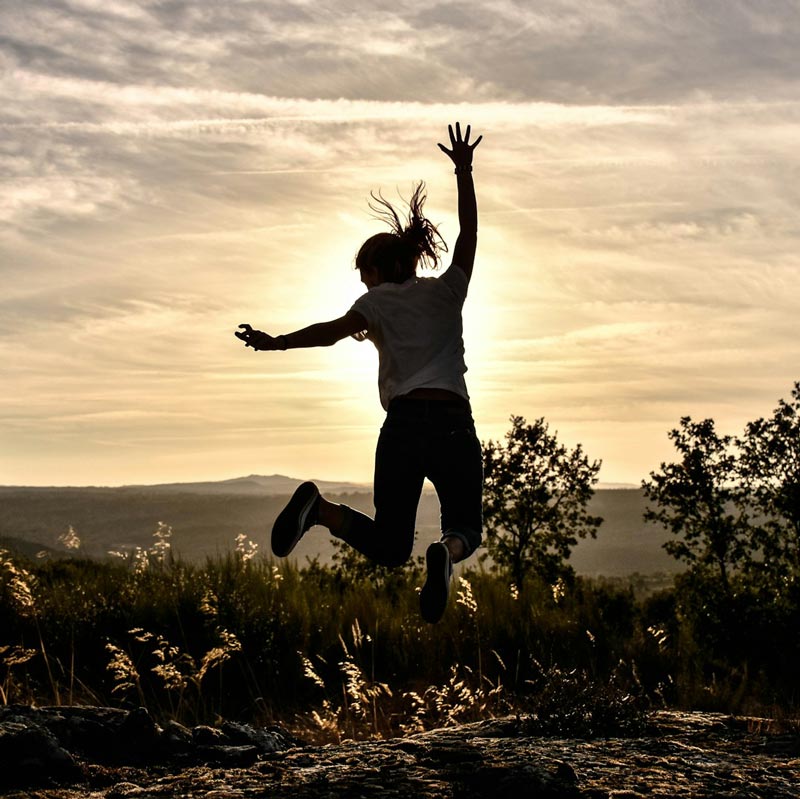 Aging with Vitality image – leaping person